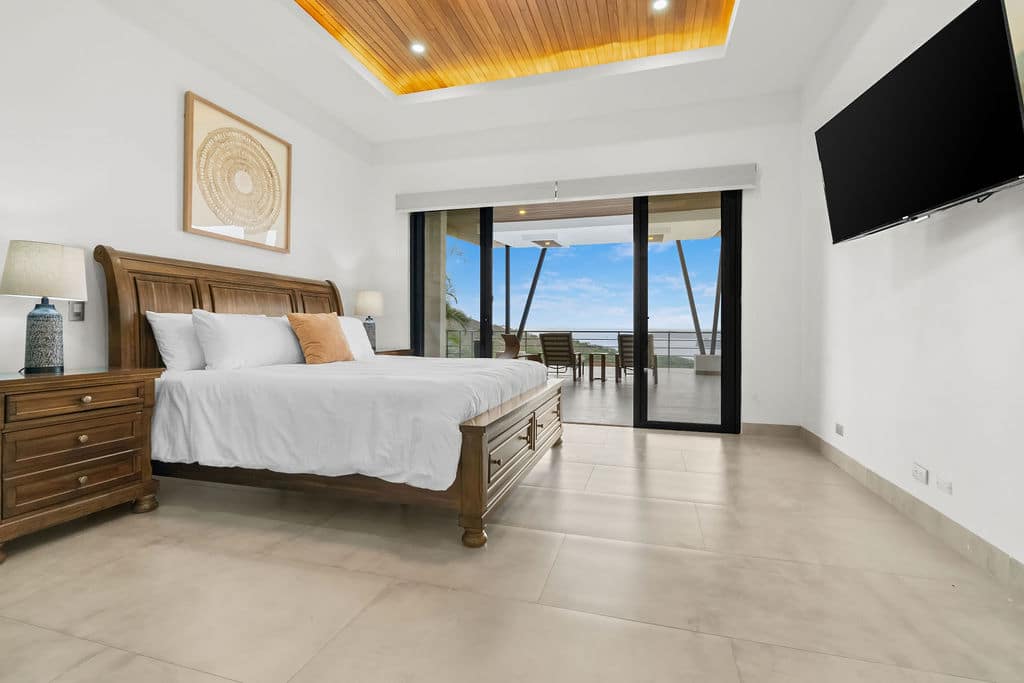 Primary Suite King Bed and Ocean Sliders